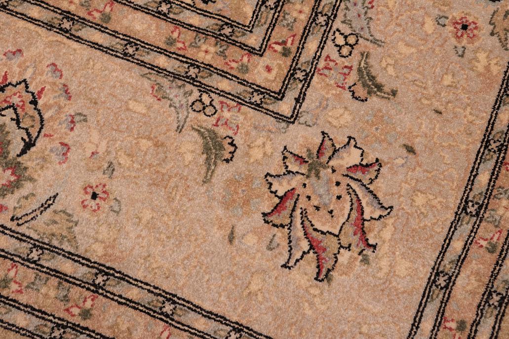 handmade Traditional  Gold Gray Hand Knotted RECTANGLE 100% WOOL area rug 8'X10'