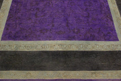 A10470, 7 8"x 9 8",Over Dyed                     ,8x10,Purple,CHARCOAL,Hand-knotted                  ,Pakistan   ,100% Wool  ,Rectangle  ,652671192012