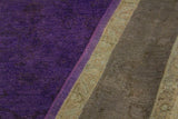 A10470, 7 8"x 9 8",Over Dyed                     ,8x10,Purple,CHARCOAL,Hand-knotted                  ,Pakistan   ,100% Wool  ,Rectangle  ,652671192012