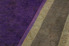 A10470, 7 8"x 9 8",Over Dyed                     ,8x10,Purple,CHARCOAL,Hand-knotted                  ,Pakistan   ,100% Wool  ,Rectangle  ,652671192012