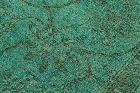 handmade Traditional Kafkaz Teal Teal Hand Knotted RECTANGLE 100% WOOL area rug 8' x 10'