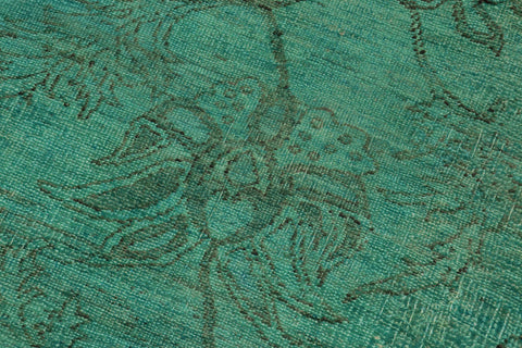 handmade Traditional Kafkaz Teal Teal Hand Knotted RECTANGLE 100% WOOL area rug 8' x 10'