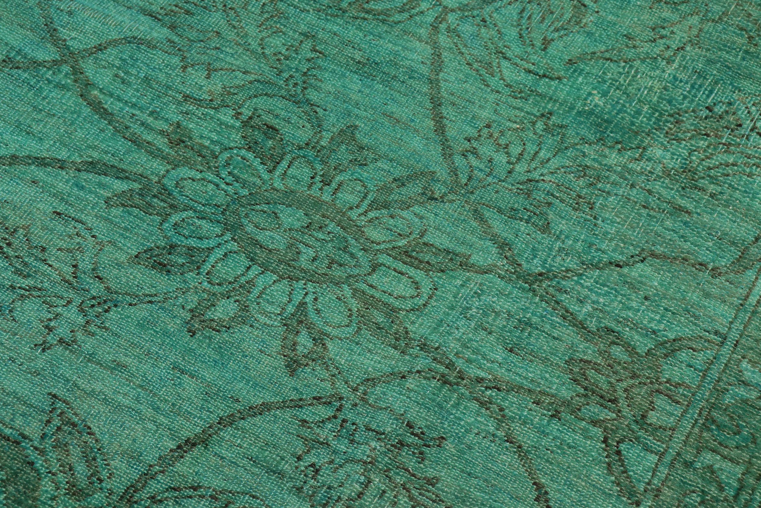 handmade Traditional Kafkaz Teal Teal Hand Knotted RECTANGLE 100% WOOL area rug 8' x 10'