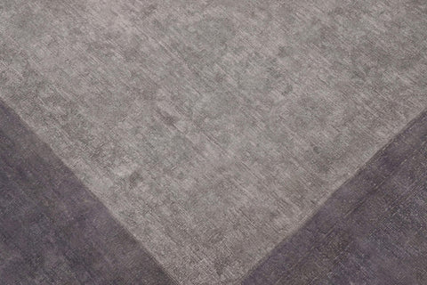 handmade Over Dyed Over Dyed Gray Drk. Gray Hand Knotted RECTANGLE 100% WOOL area rug 8' x 10'