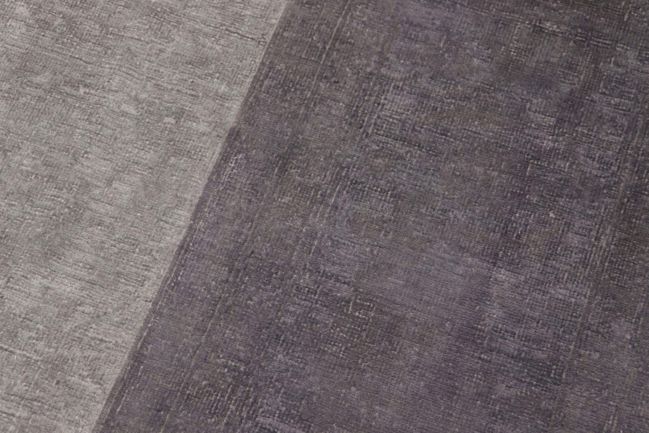 handmade Over Dyed Over Dyed Gray Drk. Gray Hand Knotted RECTANGLE 100% WOOL area rug 8' x 10'