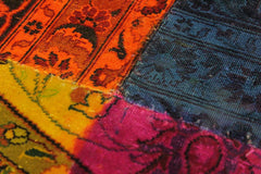 A10478, 8 2"x10 0",Over Dyed                     ,8x10,MAGENTA,ORANGE,Hand-knotted                  ,Pakistan   ,100% Wool  ,Rectangle  ,652671192067