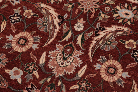 handmade Traditional Lahore Copper Rose Hand Knotted RECTANGLE 100% WOOL area rug 8' x 10'
