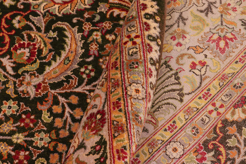 handmade Transitional Design Brown Lt. Gray Hand Knotted RECTANGLE 100% WOOL area rug 8' x 10'