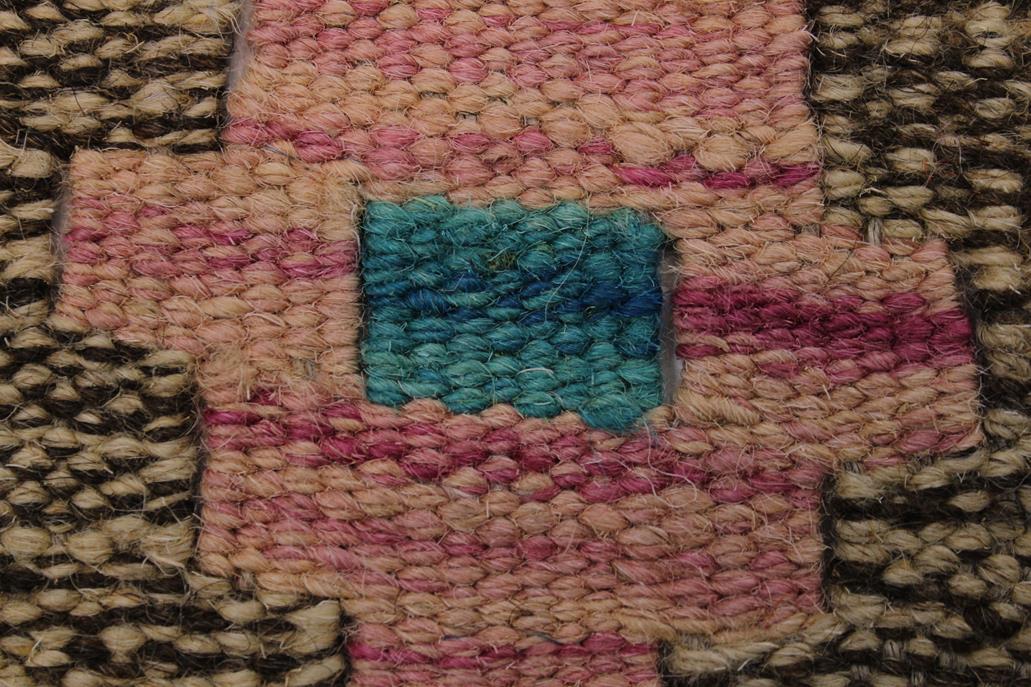 Flat Weave Kilim Antique Navaho Vintage handmade Modern Kilim Gray Green Hand-Woven Rectangle 100% Wool Area Rug 6x8 