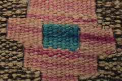 Flat Weave Kilim Antique Navaho Vintage handmade Modern Kilim Gray Green Hand-Woven Rectangle 100% Wool Area Rug 6x8 