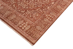 Vintage Persian Tajdar Lindsay Brown/Brown Wool Rug - 7'11''X9'8''