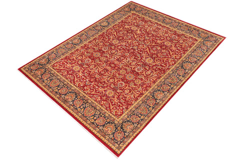 handmade Traditional Design Red Blue Hand Knotted RECTANGLE 100% WOOL area rug 8' x 10'