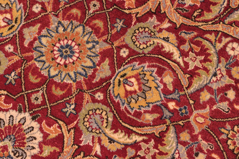 handmade Traditional Design Red Blue Hand Knotted RECTANGLE 100% WOOL area rug 8' x 10'