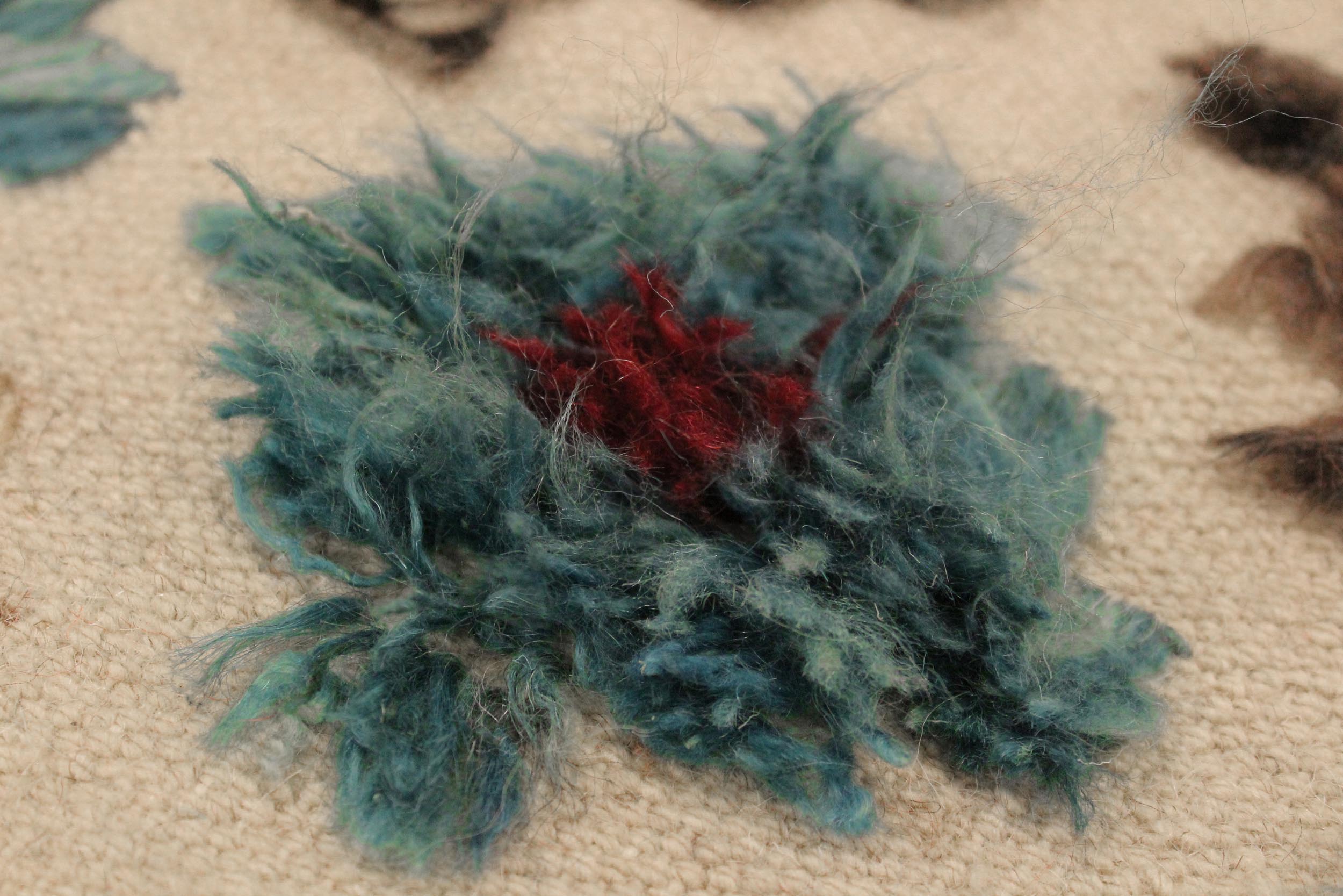 handmade Geometric Moroccan Hi Beige Red Hand Knotted RECTANGLE 100% WOOL area rug 9' x 12'