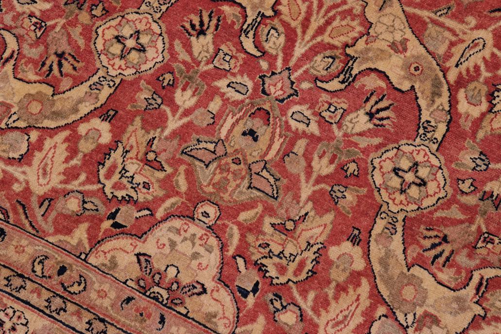 handmade Traditional Lahore Rust Gold Hand Knotted RECTANGLE 100% WOOL area rug 8'X10'