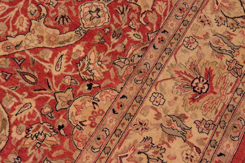 handmade Transitional Lahore Rust Gold Hand Knotted RECTANGLE 100% WOOL area rug 8' x 10'