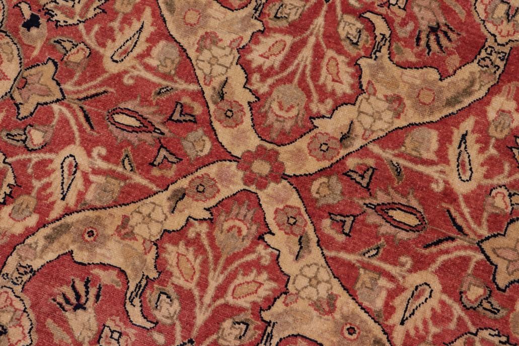 handmade Traditional Lahore Rust Gold Hand Knotted RECTANGLE 100% WOOL area rug 8'X10'