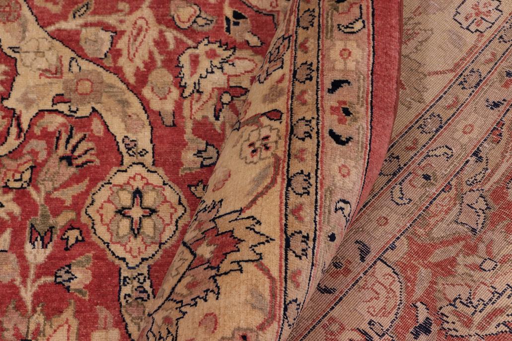 handmade Traditional Lahore Rust Gold Hand Knotted RECTANGLE 100% WOOL area rug 8'X10'