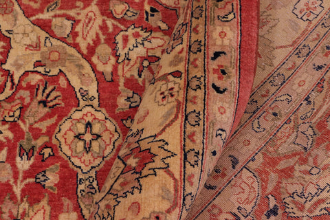 handmade Transitional Lahore Rust Gold Hand Knotted RECTANGLE 100% WOOL area rug 8' x 10'