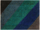 A10606, 4 1"x 6 0",Over Dyed                     ,4x6,Blue,GREEN,Hand-knotted                  ,Pakistan   ,100% Wool  ,Rectangle  ,652671193347