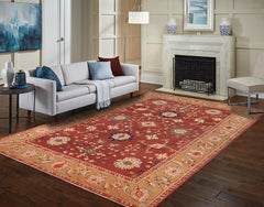 handmade Traditional Kafkaz Brown Tan Hand Knotted RECTANGLE 100% WOOL area rug 10X13