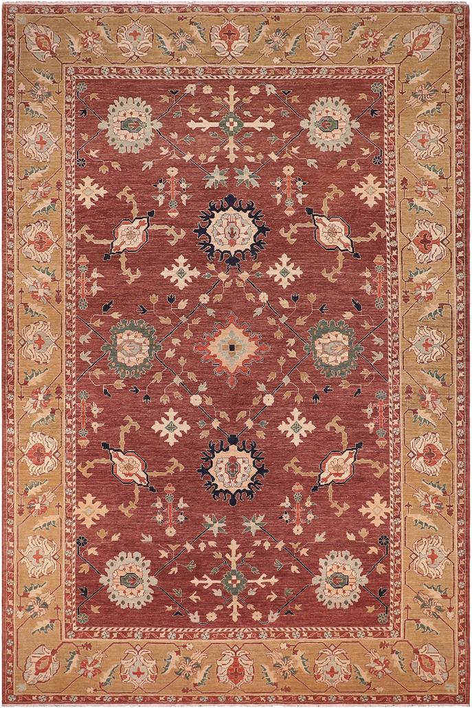 handmade Traditional Kafkaz Brown Tan Hand Knotted RECTANGLE 100% WOOL area rug 10X13