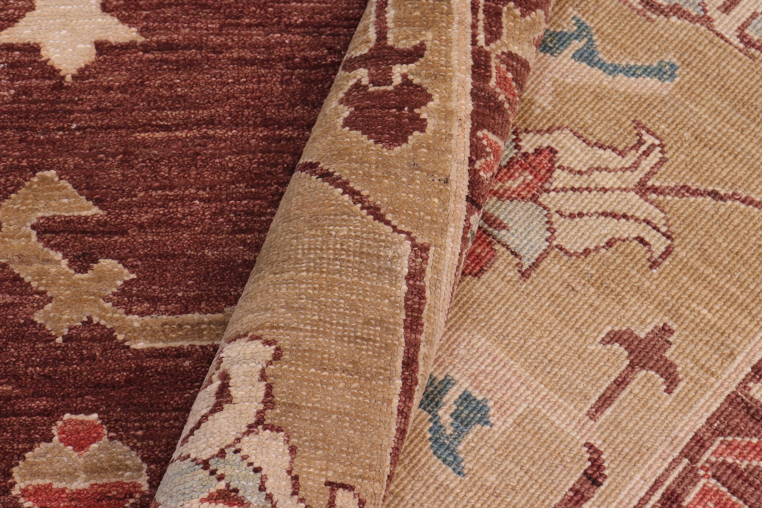 handmade Traditional Kafkaz Brown Tan Hand Knotted RECTANGLE 100% WOOL area rug 10x13