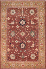 handmade Traditional Kafkaz Brown Tan Hand Knotted RECTANGLE 100% WOOL area rug 10X13