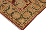 handmade Traditional Kafkaz Brown Green Hand Knotted RECTANGLE 100% WOOL area rug 9 x 12