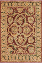 handmade Traditional Kafkaz Brown Green Hand Knotted RECTANGLE 100% WOOL area rug 9X12