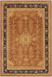 Shabby Chic Ziegler Molly Brown/Blue Wool Rug - 9'1'' x 11'5''