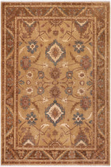 handmade Traditional Kafkaz Gold Gold Hand Knotted RECTANGLE 100% WOOL area rug 9X12