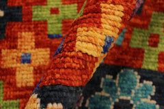 handmade Modern Balouchi Rust Gray Hand Knotted RECTANGLE 100% WOOL area rug 6x8