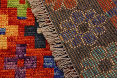 handmade Modern Balouchi Rust Gray Hand Knotted RECTANGLE 100% WOOL area rug 6x8