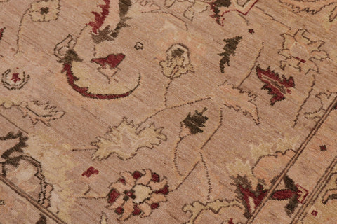 handmade Traditional Kafkaz Khaki Lt. Gold Hand Knotted RECTANGLE 100% WOOL area rug 9x12