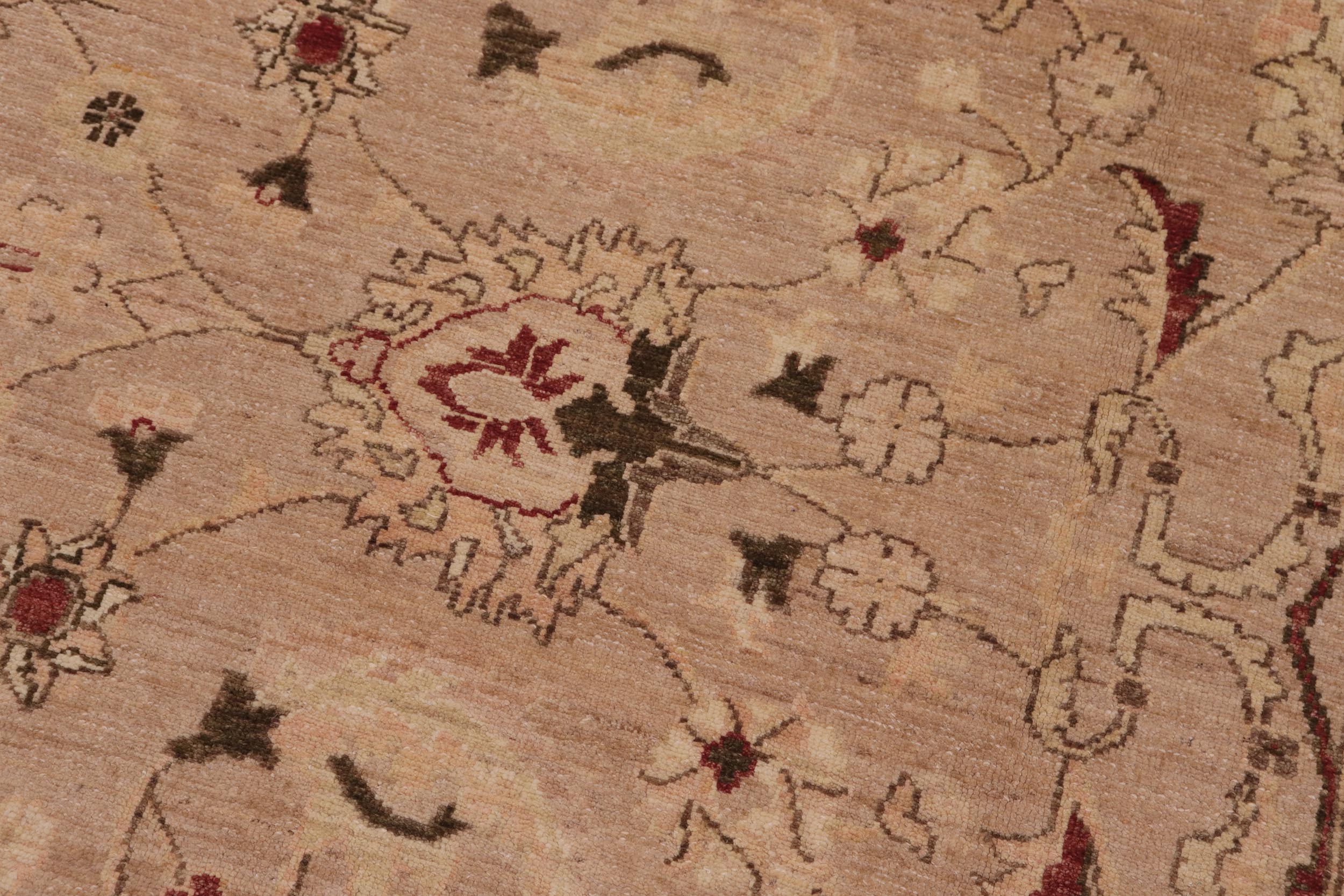 handmade Traditional Kafkaz Khaki Lt. Gold Hand Knotted RECTANGLE 100% WOOL area rug 9x12