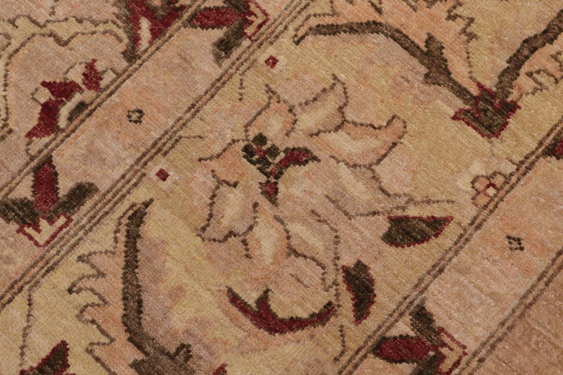 handmade Traditional Kafkaz Khaki Lt. Gold Hand Knotted RECTANGLE 100% WOOL area rug 9x12