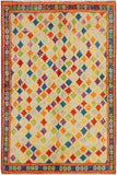 Shabby Chic Balochi Albertin Beige/Teal Wool Rug - 5'0'' x 6'6''