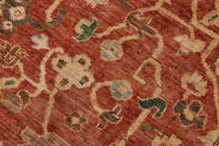 handmade Traditional Kafkaz Rust Beige Hand Knotted RECTANGLE 100% WOOL area rug 9X12