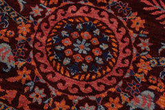 A10805, 911"x10 3",Traditional                   ,10x10,Red,BLUE,Hand-knotted                  ,Afghanistan,100% Wool  ,Round      ,652671199226