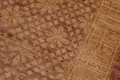 handmade Transitional Kafkaz Brown Tan Hand Knotted RECTANGLE 100% WOOL area rug 8X12