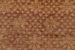 handmade Transitional Kafkaz Brown Tan Hand Knotted RECTANGLE 100% WOOL area rug 8X12