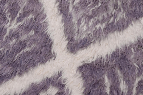 handmade Geometric Moroccan Gray Ivory Hand Knotted RECTANGLE 100% WOOL area rug 8' x 10'