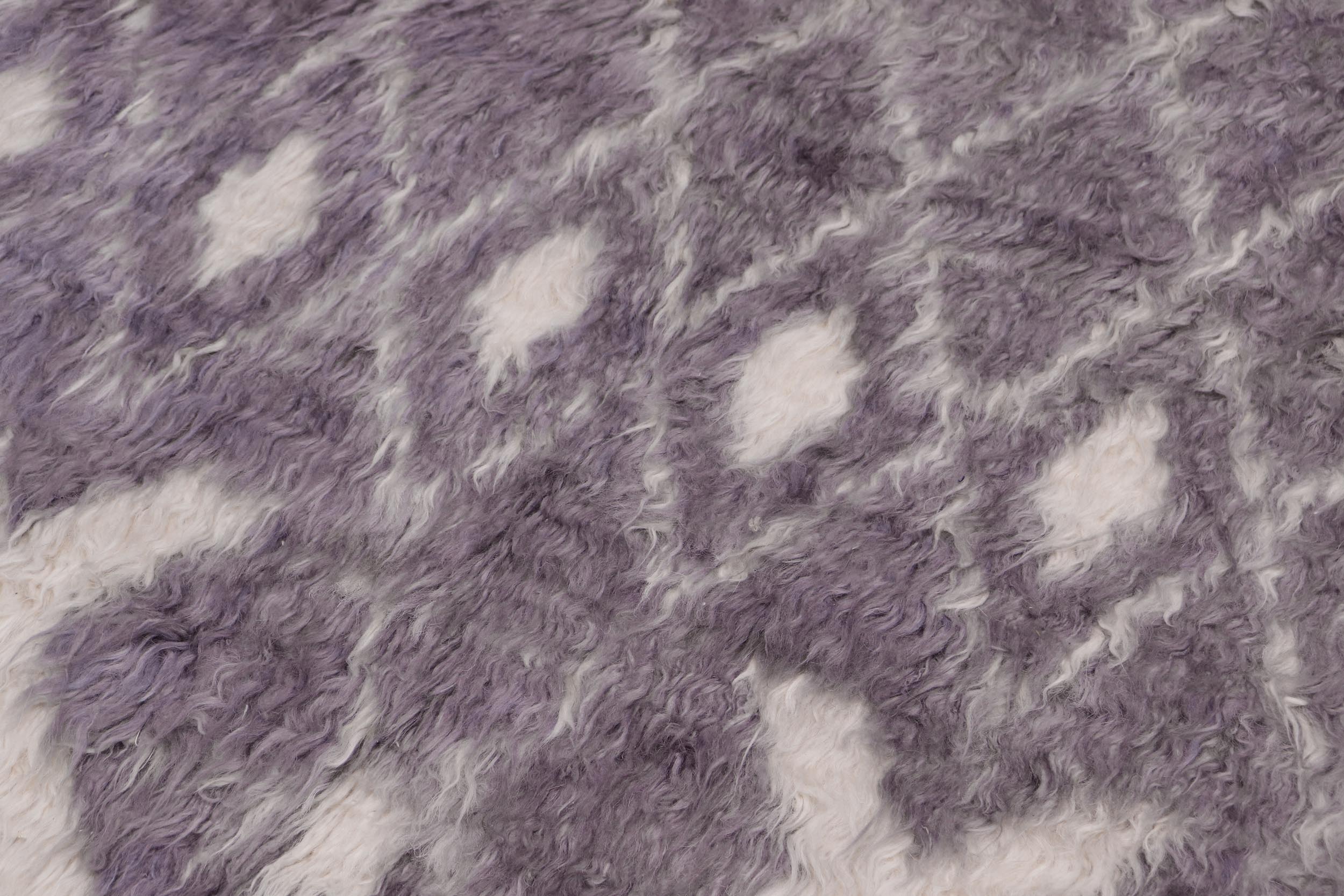 handmade Geometric Moroccan Gray Ivory Hand Knotted RECTANGLE 100% WOOL area rug 8' x 10'