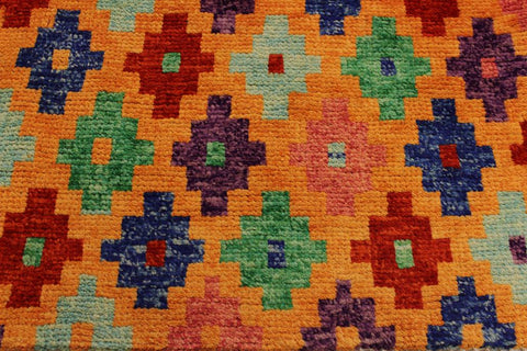 handmade Modern Balouchi Orange Red Hand Knotted RECTANGLE 100% WOOL area rug 3x5