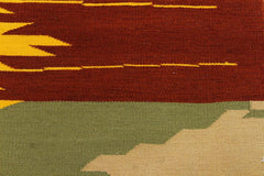 Modern Turkish Kilim Alejandr Hand-Woven Wool Rug - 7'10''X9'11''