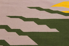 Modern Turkish Kilim Alejandr Hand-Woven Wool Rug - 7'10''X9'11''