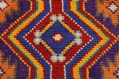 handmade Modern Balouchi Purple Blue Hand Knotted RECTANGLE 100% WOOL area rug 5x7