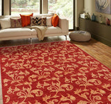 handmade Transitional Design Rust Tan Hand Knotted RECTANGLE 100% WOOL area rug 9 x 12