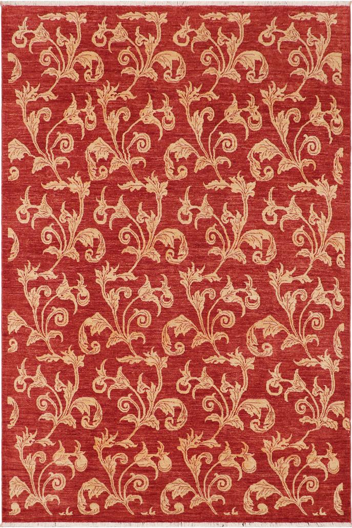 handmade Transitional Design Rust Tan Hand Knotted RECTANGLE 100% WOOL area rug 9X12